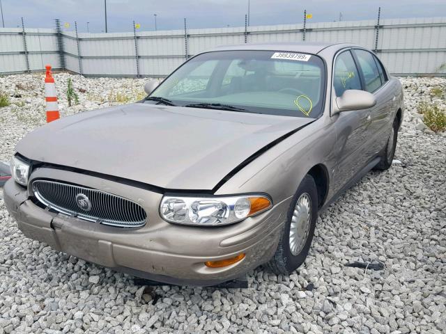 1G4HR54K21U144107 - 2001 BUICK LESABRE LI GOLD photo 2