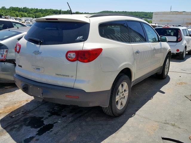 1GNKRGED6CJ304071 - 2012 CHEVROLET TRAVERSE L WHITE photo 4