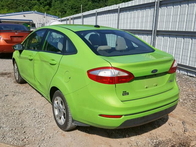 3FADP4BJ0EM234238 - 2014 FORD FIESTA SE GREEN photo 3