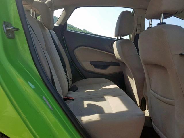 3FADP4BJ0EM234238 - 2014 FORD FIESTA SE GREEN photo 6