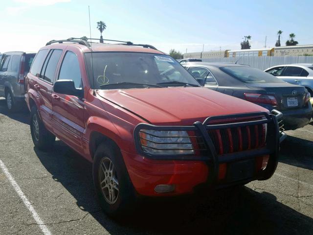 1J4G258S5YC324237 - 2000 JEEP GRAND CHER RED photo 1