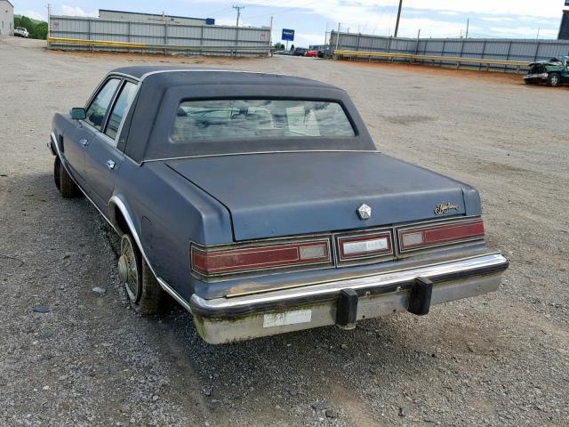 1C3BF66P9GX518385 - 1986 CHRYSLER FIFTH AVEN BLUE photo 3