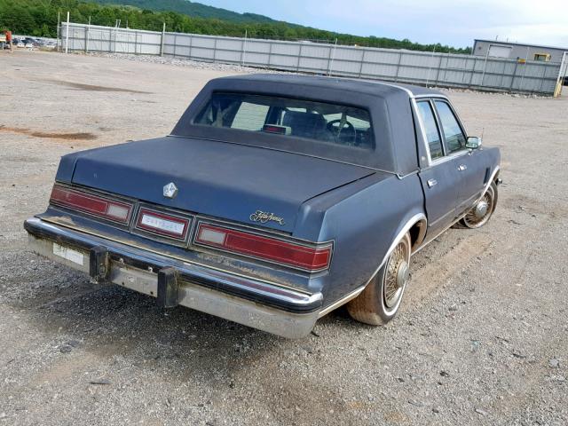 1C3BF66P9GX518385 - 1986 CHRYSLER FIFTH AVEN BLUE photo 4