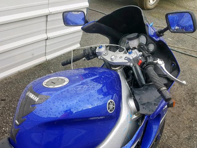 JYARJ10E07A002904 - 2007 YAMAHA YZF600 R BLUE photo 5