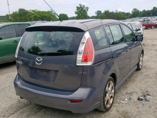 JM1CR29L080306283 - 2008 MAZDA 5 GRAY photo 4