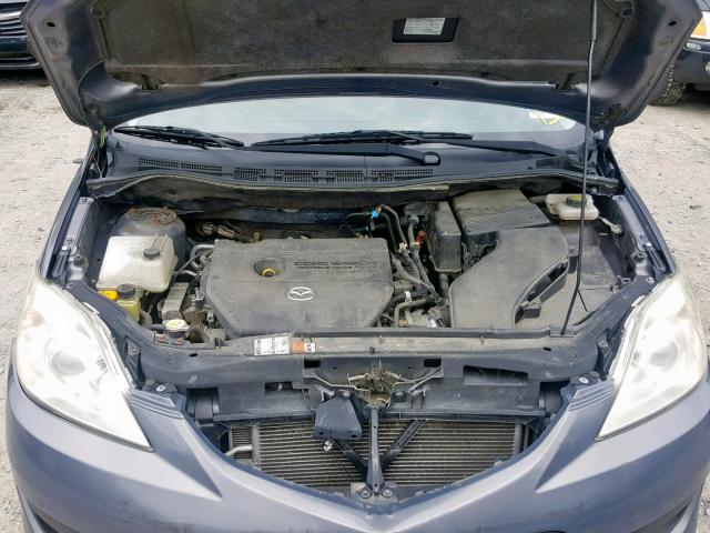 JM1CR29L080306283 - 2008 MAZDA 5 GRAY photo 7