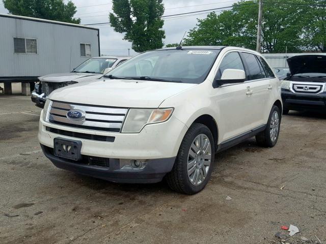 2FMDK49C48BA24811 - 2008 FORD EDGE LIMIT WHITE photo 2