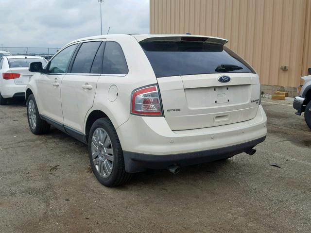 2FMDK49C48BA24811 - 2008 FORD EDGE LIMIT WHITE photo 3