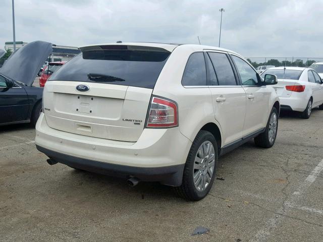 2FMDK49C48BA24811 - 2008 FORD EDGE LIMIT WHITE photo 4