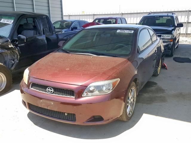 JTKDE177X70208305 - 2007 TOYOTA SCION TC MAROON photo 2