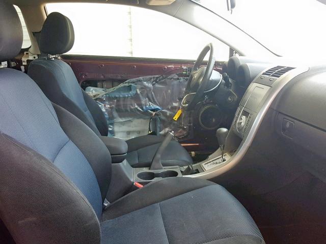 JTKDE177X70208305 - 2007 TOYOTA SCION TC MAROON photo 5