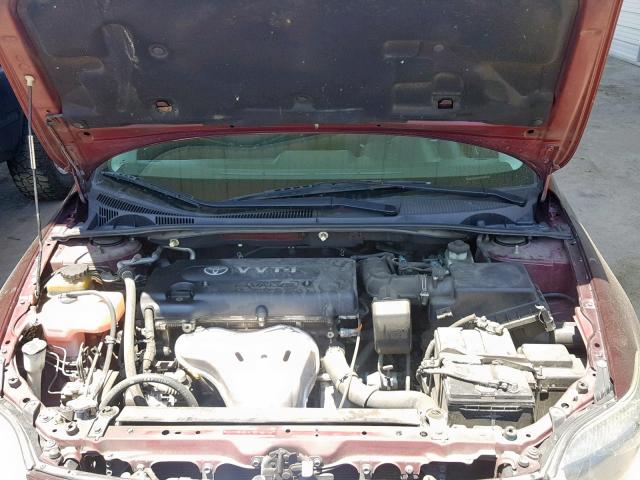 JTKDE177X70208305 - 2007 TOYOTA SCION TC MAROON photo 7