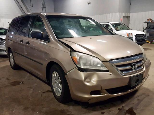 5FNRL38245B053055 - 2005 HONDA ODYSSEY LX TAN photo 1