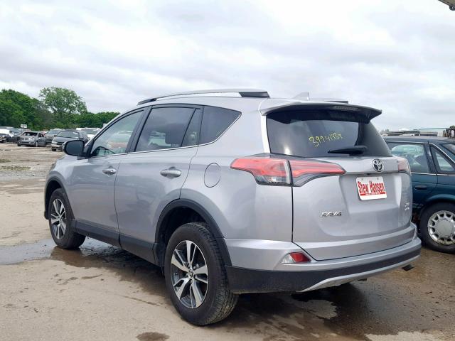 2T3RFREV0JW706025 - 2018 TOYOTA RAV4 ADVEN SILVER photo 3