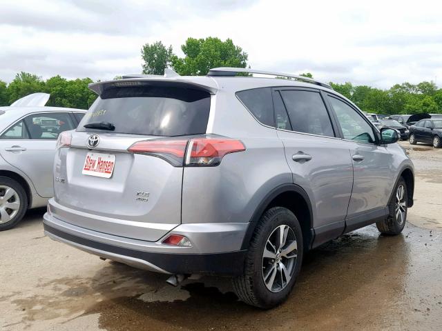 2T3RFREV0JW706025 - 2018 TOYOTA RAV4 ADVEN SILVER photo 4