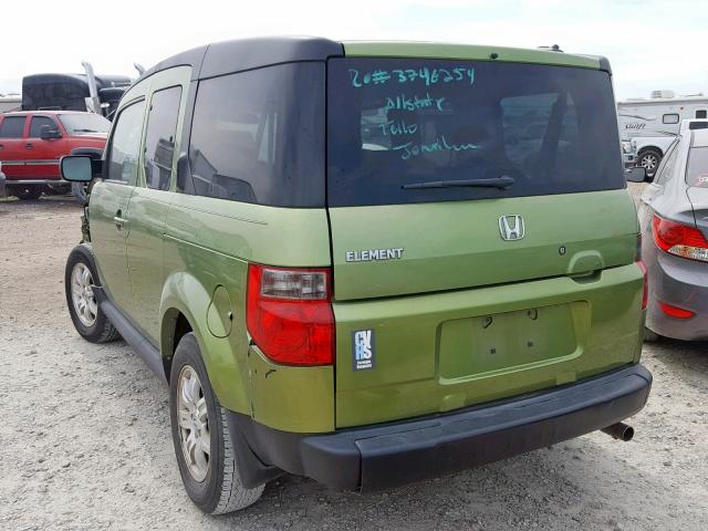 5J6YH18738L007130 - 2008 HONDA ELEMENT EX GREEN photo 3