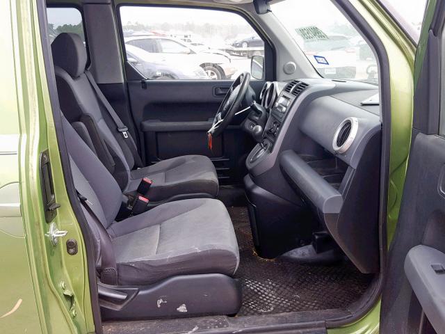 5J6YH18738L007130 - 2008 HONDA ELEMENT EX GREEN photo 5