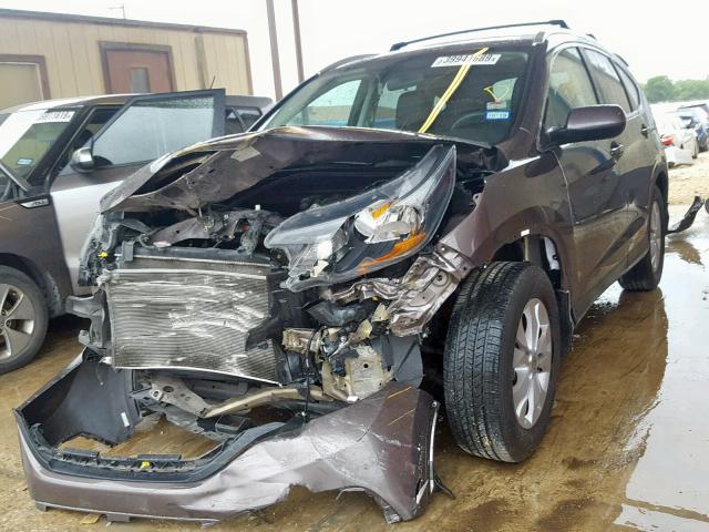 2HKRM3H70EH566300 - 2014 HONDA CR-V EXL BROWN photo 2