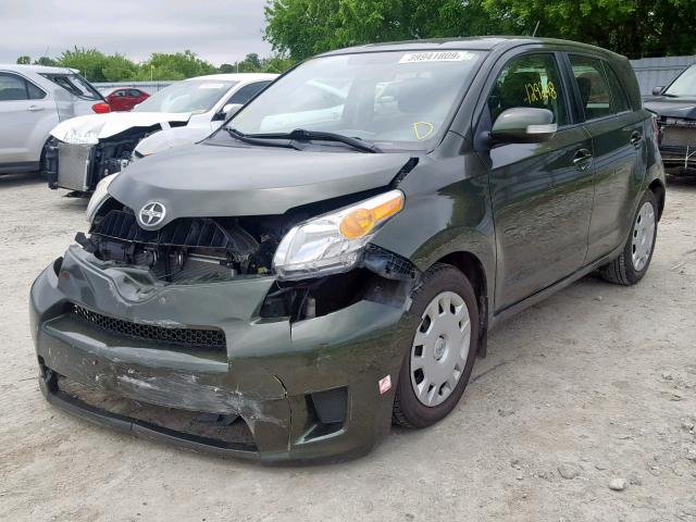 JTKKU4B41B1007890 - 2011 TOYOTA SCION XD GREEN photo 2