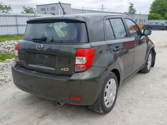 JTKKU4B41B1007890 - 2011 TOYOTA SCION XD GREEN photo 4