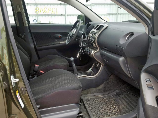 JTKKU4B41B1007890 - 2011 TOYOTA SCION XD GREEN photo 5