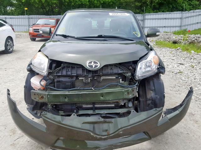 JTKKU4B41B1007890 - 2011 TOYOTA SCION XD GREEN photo 9