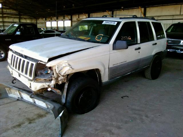 1J4GZ58Y2VC756280 - 1997 JEEP GRAND CHER WHITE photo 2