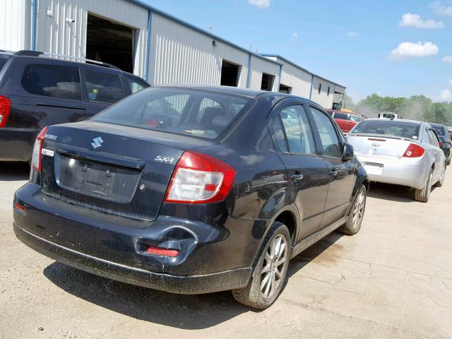 JS2YC415185107395 - 2008 SUZUKI SX4 CONVEN BLACK photo 4