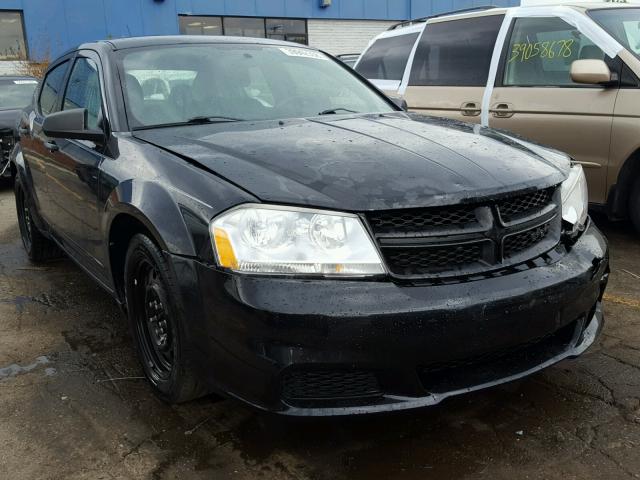 1B3BD4FB2BN528756 - 2011 DODGE AVENGER EX BLACK photo 1