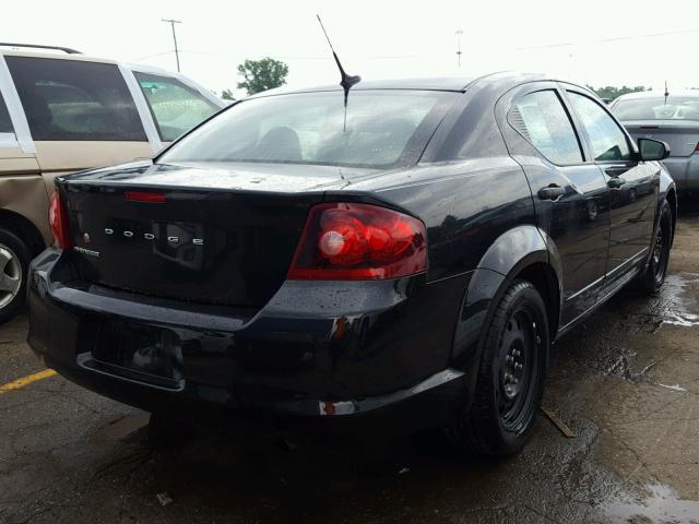 1B3BD4FB2BN528756 - 2011 DODGE AVENGER EX BLACK photo 4