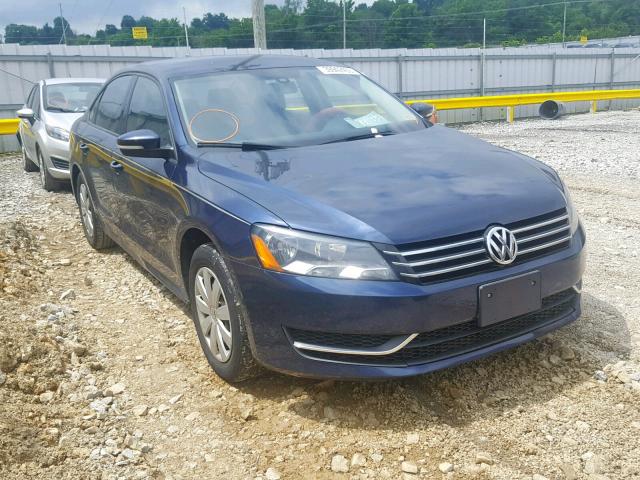 1VWAP7A36DC015895 - 2013 VOLKSWAGEN PASSAT S BLUE photo 1