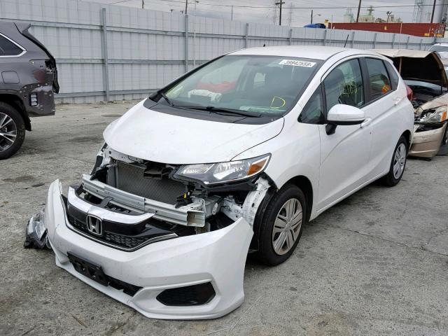 3HGGK5H49KM710481 - 2019 HONDA FIT LX WHITE photo 2