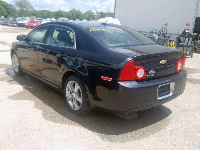 1G1ZC5E18BF370036 - 2011 CHEVROLET MALIBU 1LT შავი ფოტო 3