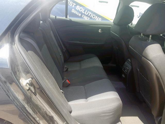 1G1ZC5E18BF370036 - 2011 CHEVROLET MALIBU 1LT შავი ფოტო 6
