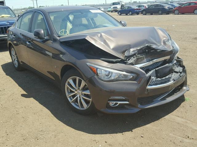 JN1BV7AR2EM697769 - 2014 INFINITI Q50 BASE BROWN photo 1