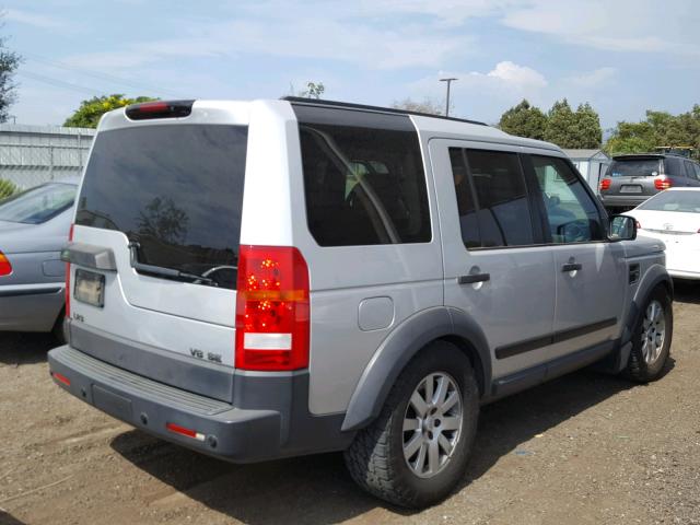 SALAA25475A309306 - 2005 LAND ROVER LR3 SILVER photo 4