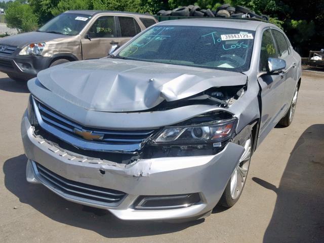 2G1165S31F9255111 - 2015 CHEVROLET IMPALA LTZ SILVER photo 2