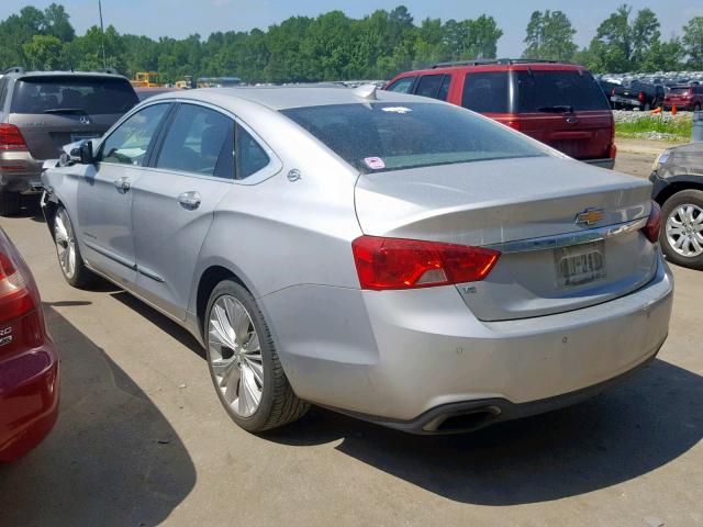 2G1165S31F9255111 - 2015 CHEVROLET IMPALA LTZ SILVER photo 3