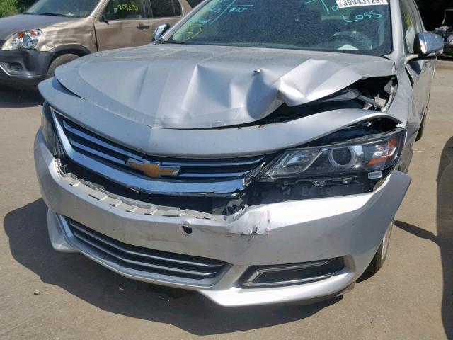 2G1165S31F9255111 - 2015 CHEVROLET IMPALA LTZ SILVER photo 9