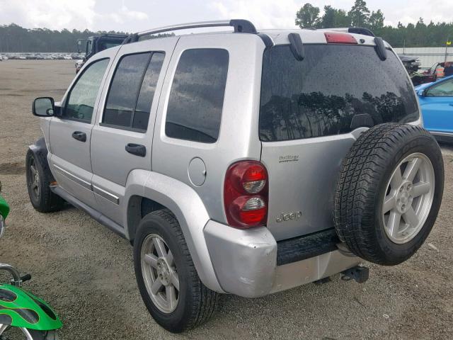 1J4GK58K97W709300 - 2007 JEEP LIBERTY LI SILVER photo 3