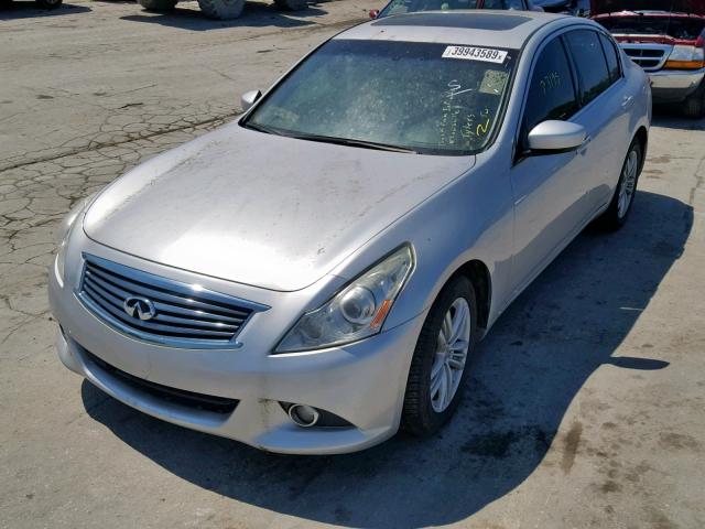 JN1CV6AR2CM677341 - 2012 INFINITI G37 SILVER photo 2