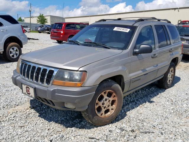 1J4GW48S31C603402 - 2001 JEEP GRAND CHER GRAY photo 2