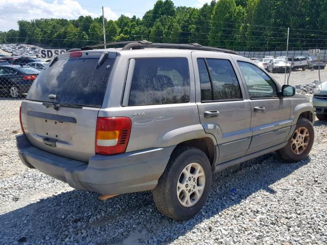 1J4GW48S31C603402 - 2001 JEEP GRAND CHER GRAY photo 4