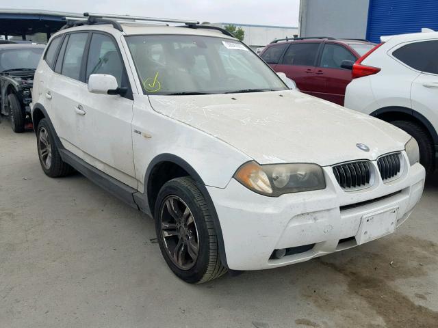 WBXPA93466WD26198 - 2006 BMW X3 3.0I WHITE photo 1