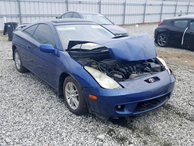 JTDDR32T220113130 - 2002 TOYOTA CELICA GT BLUE photo 1