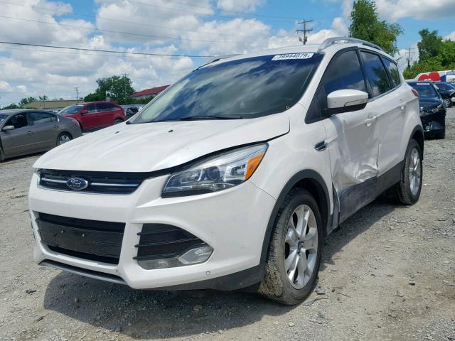 1FMCU0JX7EUB59526 - 2014 FORD ESCAPE TIT WHITE photo 2