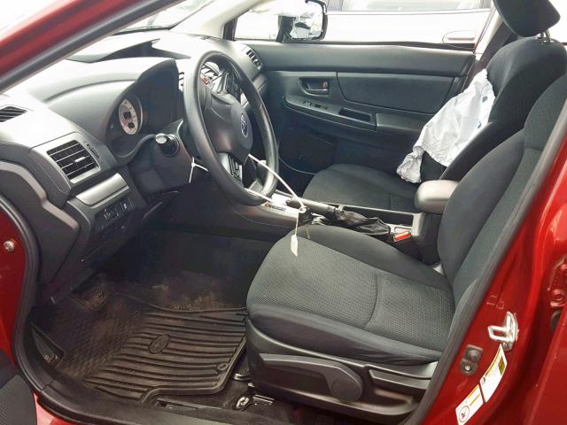 JF1GPAA62E8247148 - 2014 SUBARU IMPREZA RED photo 5