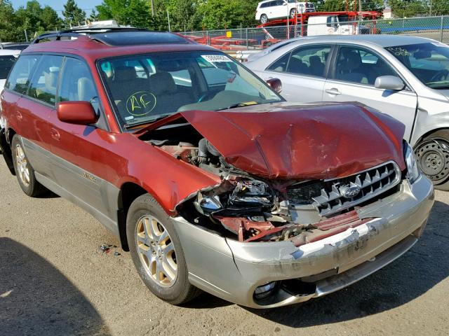 4S3BH686737654745 - 2003 SUBARU LEGACY OUT RED photo 1