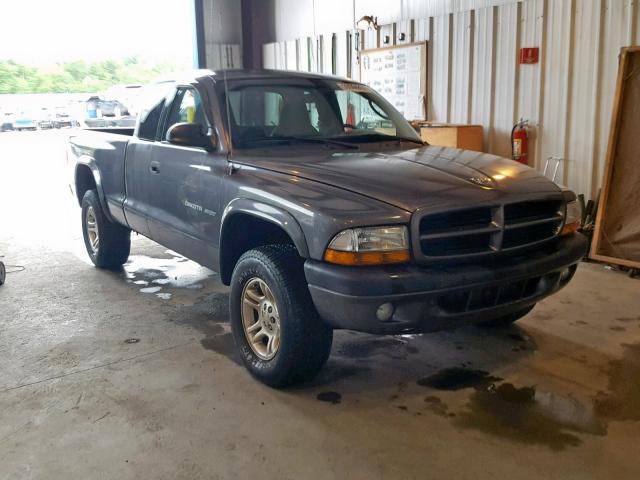 1B7GG32N12S546334 - 2002 DODGE DAKOTA SPO GRAY photo 1