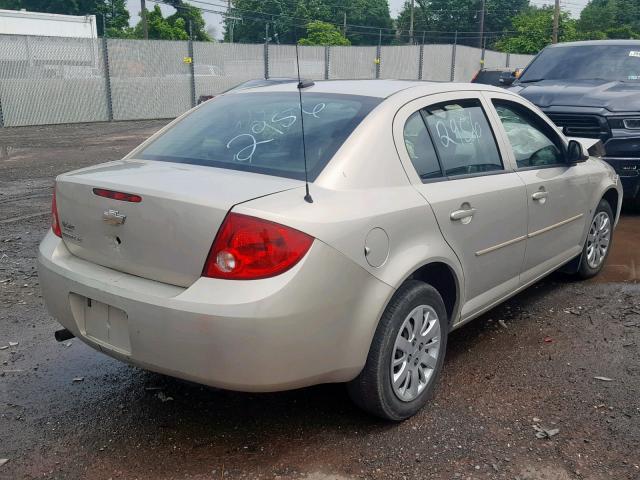 1G1AT58H197107767 - 2009 CHEVROLET COBALT LT TAN photo 4